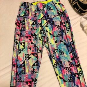 Multi colored VS workout leggings